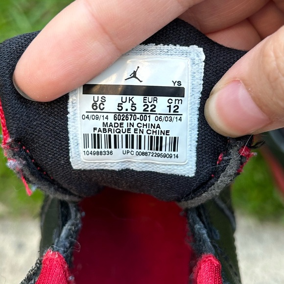 Nike - Air Jordan Flight Origin in Red and black. Size 6c - Picture 9 of 9